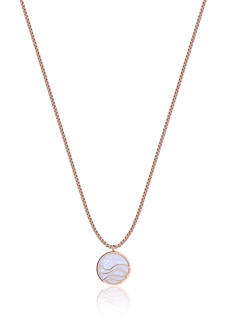 Oferte la Colier cu pandantiv rotund - Auriu - Auriu rose