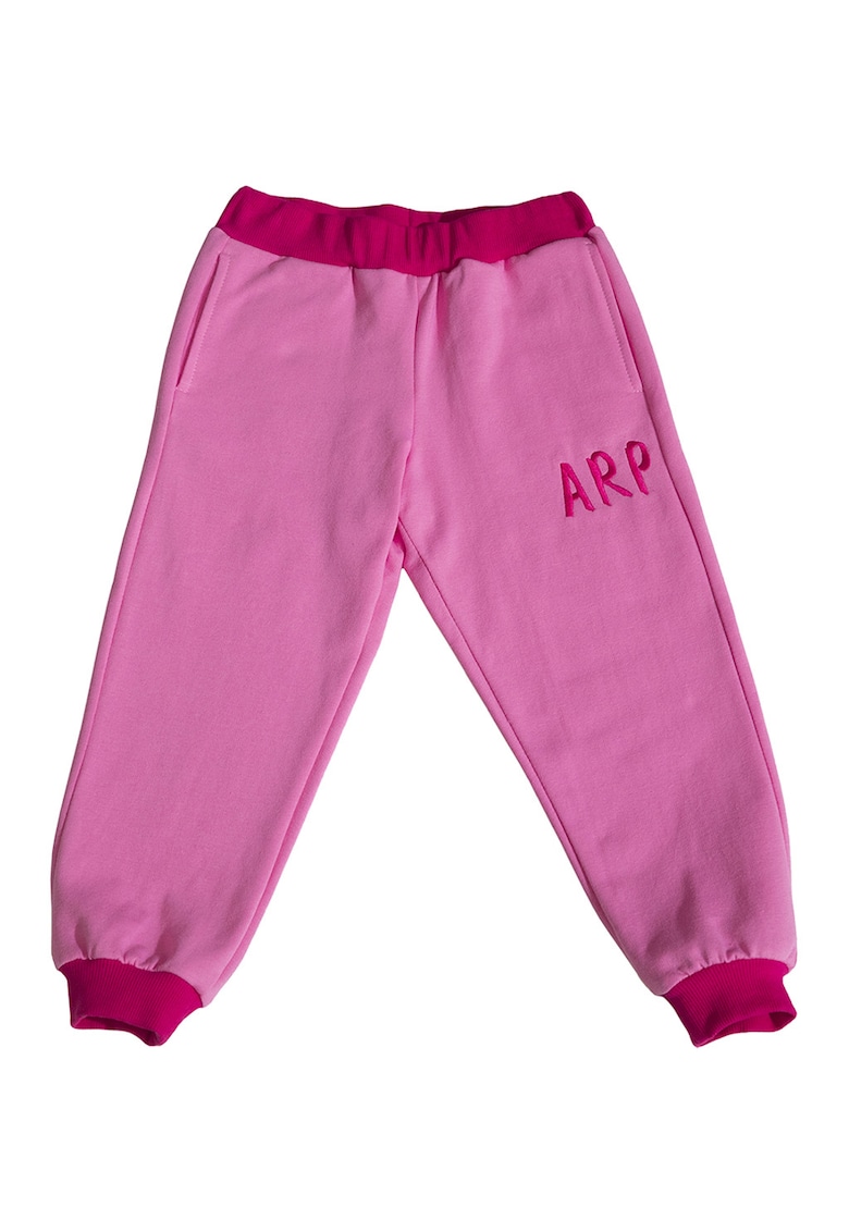 Oferte la Pantaloni sport din amestec de bumbac cu logo - Fucsia