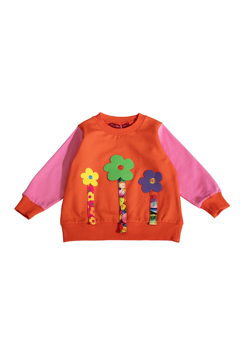 Oferte la Bluza de trening cu decolteu la baza gatului - din amestec de bumbac - Multicolor