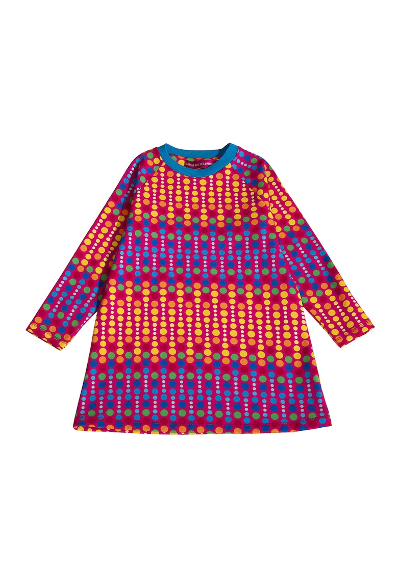 Oferte la Rochie dreapta cu buline - Multicolor