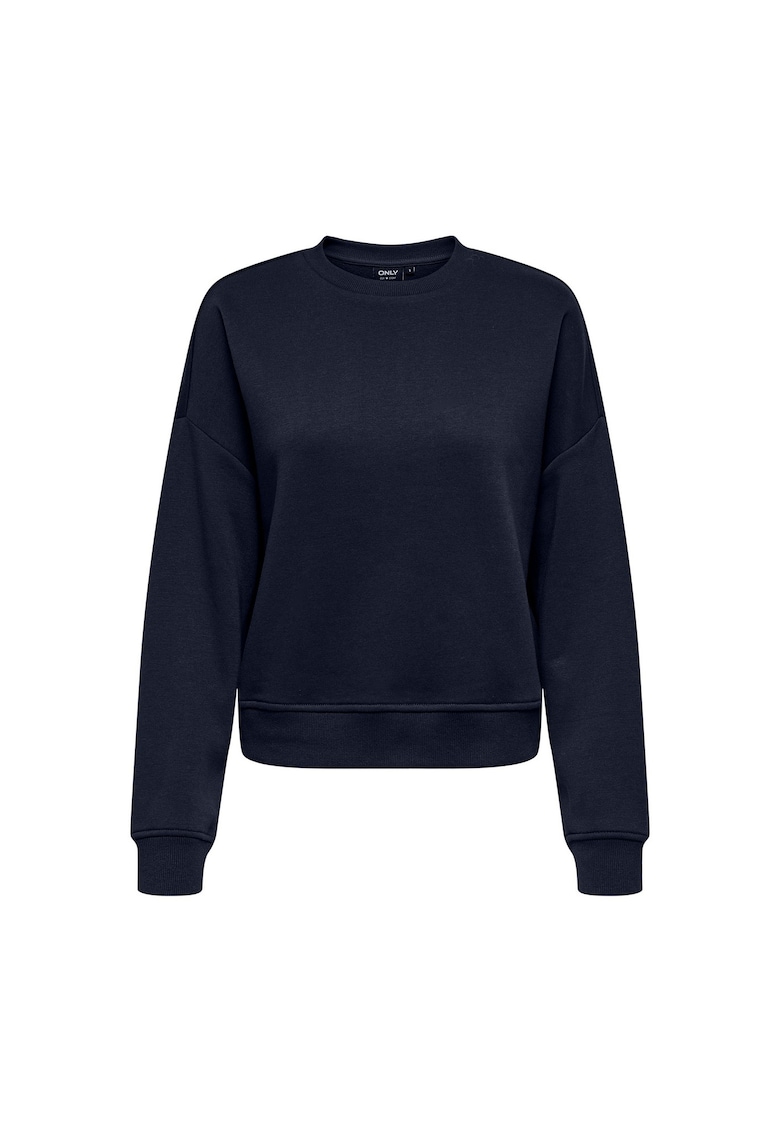 Oferte la Bluza de trening relaxed-fit cu decolteu la baza gatului - Albastru