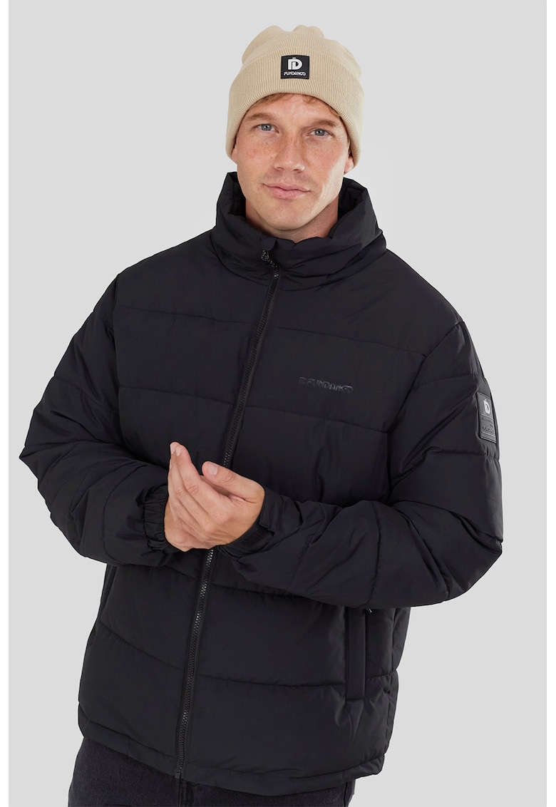 Oferte la Geaca cu guler mediu Winton - Negru
