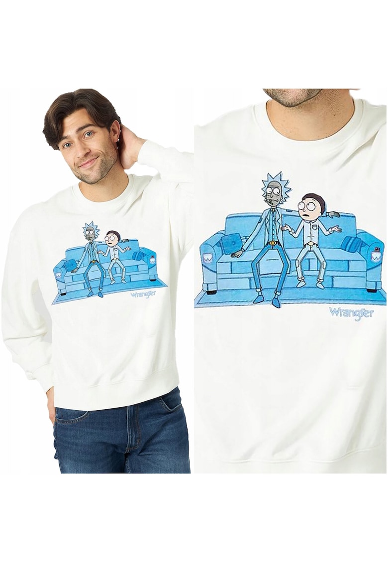 Oferte la Hanorac barbati -  Rick & Morty Crew - regular fit - alb - Alb