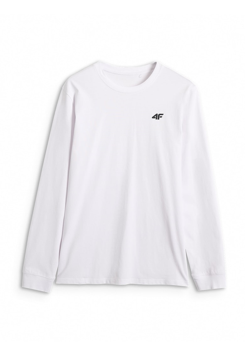Oferte la Bluza barbati  cu maneca lunga - alb - bumbac