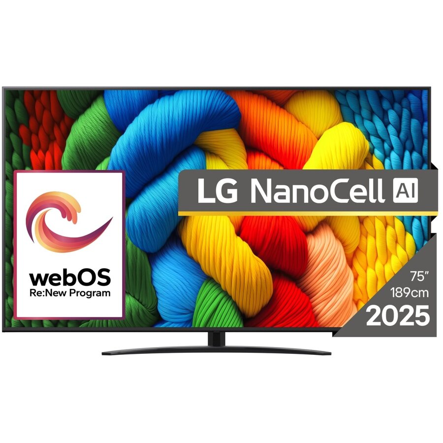 Oferte la Televizor NanoCell AI 75NANO81A3A 190.5 cm 75Inch 4K Ultra HD Smart Wi-Fi Black