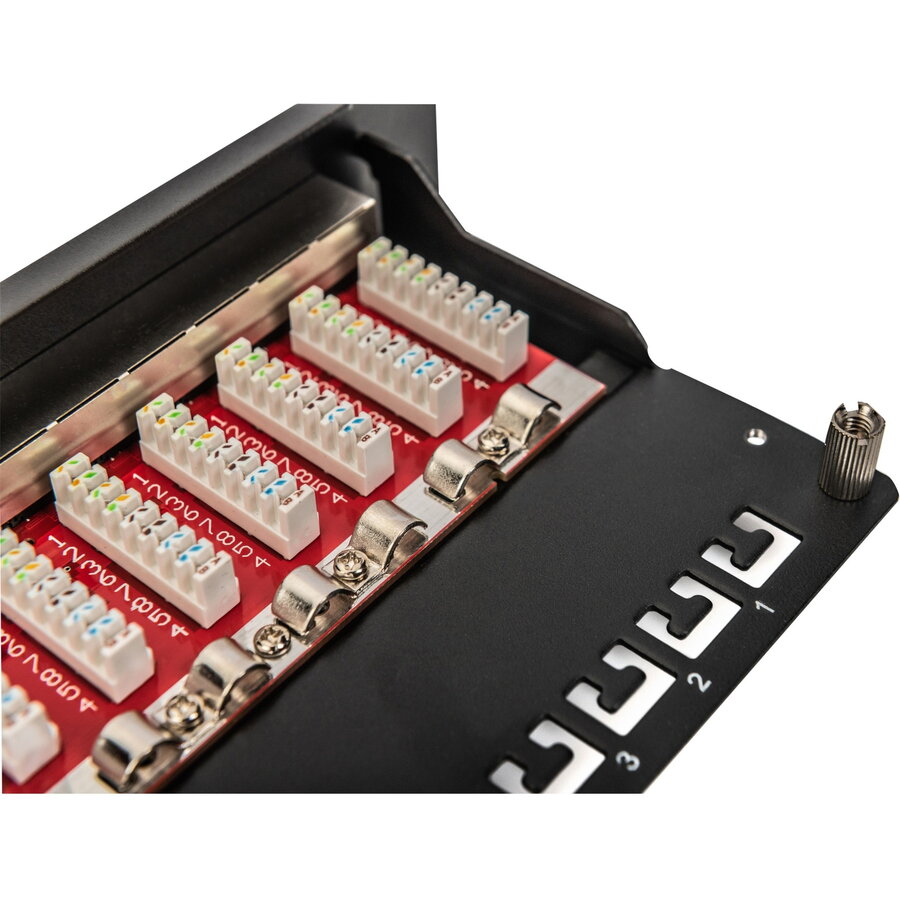 Oferte la Accesoriu server 10 patch panel DN-91612S-EA, 12-port, Cat.6a black, 1U, rack mount, shielded