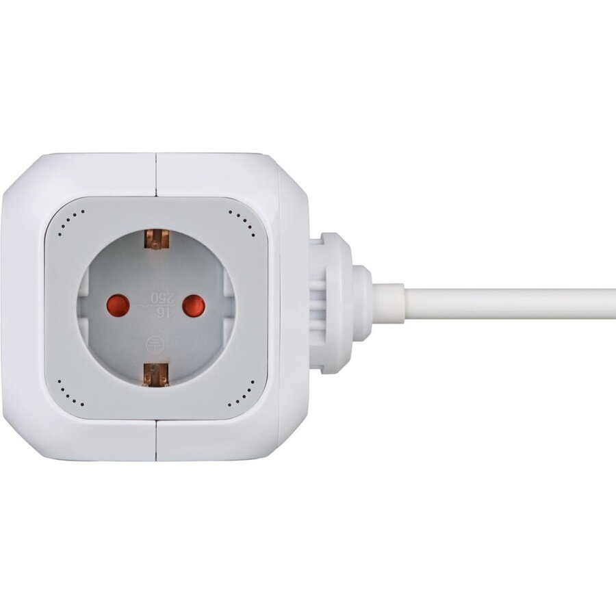 Oferte la ALEA-Power 4-way socket cube (light grey/white, 1.4 meters)