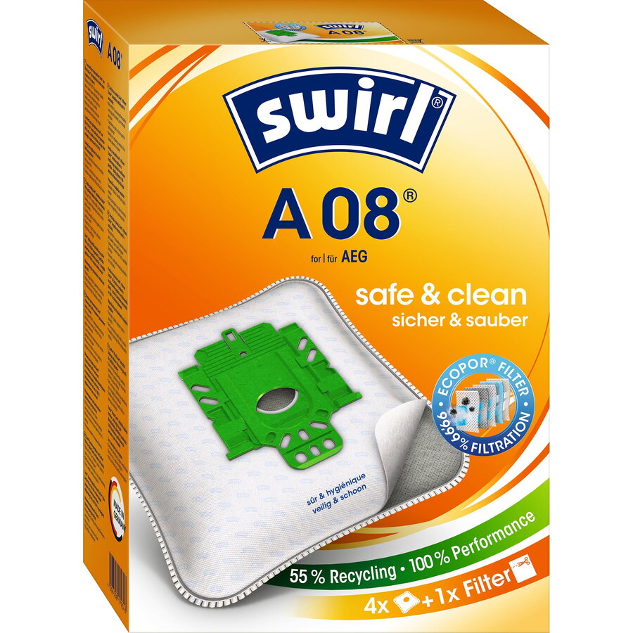 Oferte la vacuum cleaner bags A 08 (A09) EcoPor (4 bags, 1 exhaust filter)