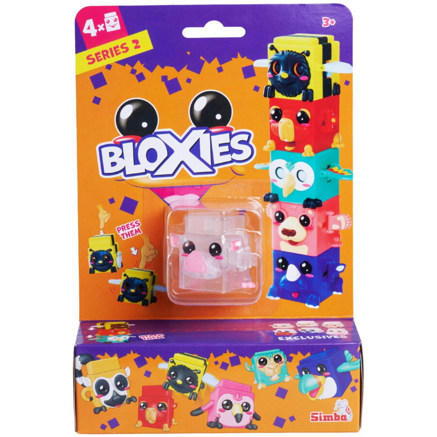 Oferte la Jucarie Bloxies Toy Figures Series 2 (Pack of 4) (Assorted Items, 4 Figures)
