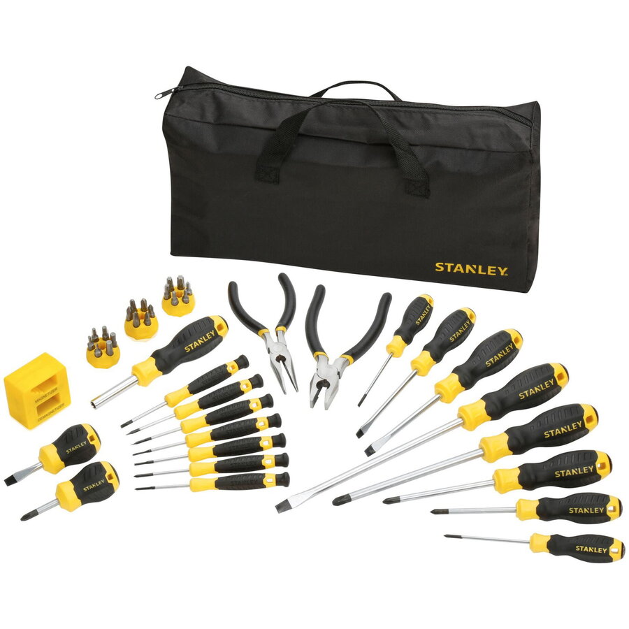 Oferte la Surubelnita Screwdriver Set, 39 Pieces (Black/Yellow, with Bag)