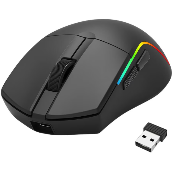 Oferte la Mouse Gaming Wireless Bluetooth Si Cu Fir Deicide Standard Iluminare RGB Negru
