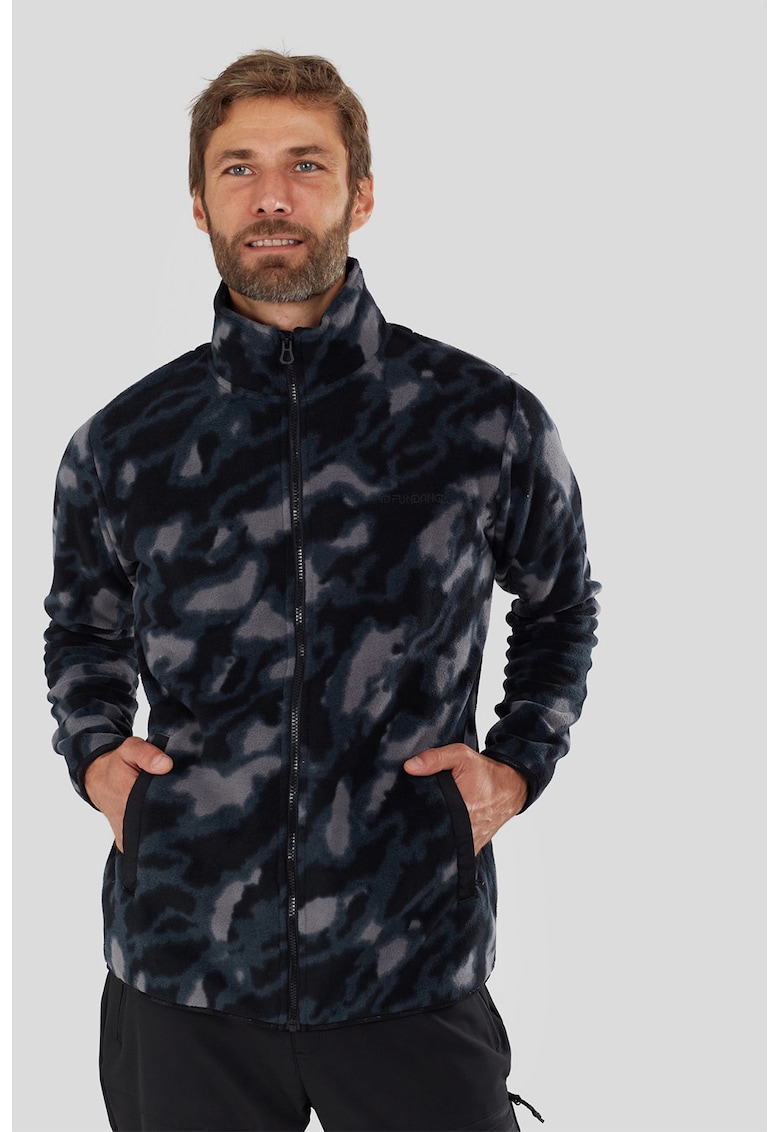 Oferte la Bluza cu fermoar pentru trekking Nestor II - Gri deschis/Albastru prafuit/Bleumarin