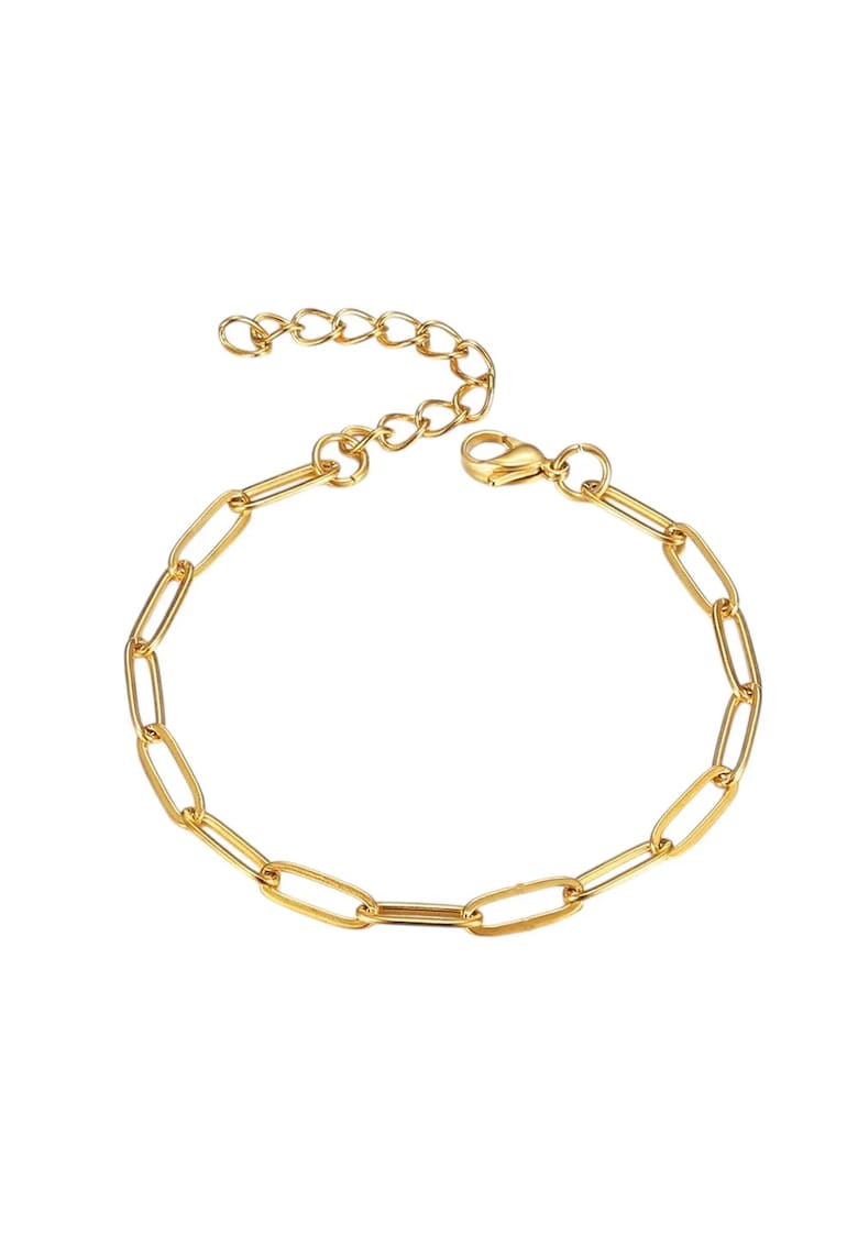 Bratara aurie - din otel inoxidabil 316L - placata cu aur 18K PVD - cu zale delicate - Jimmy C7
