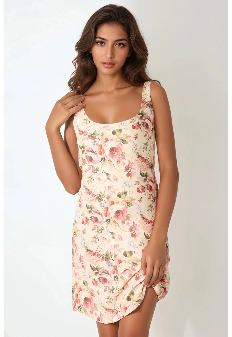 Oferte la Rochie mini -  mulata - cu imprimeu - multicolor - textil