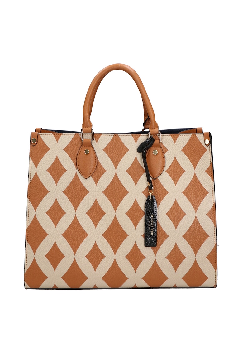 Oferte la Geanta tote de piele cu model 37655 - Maro cognac