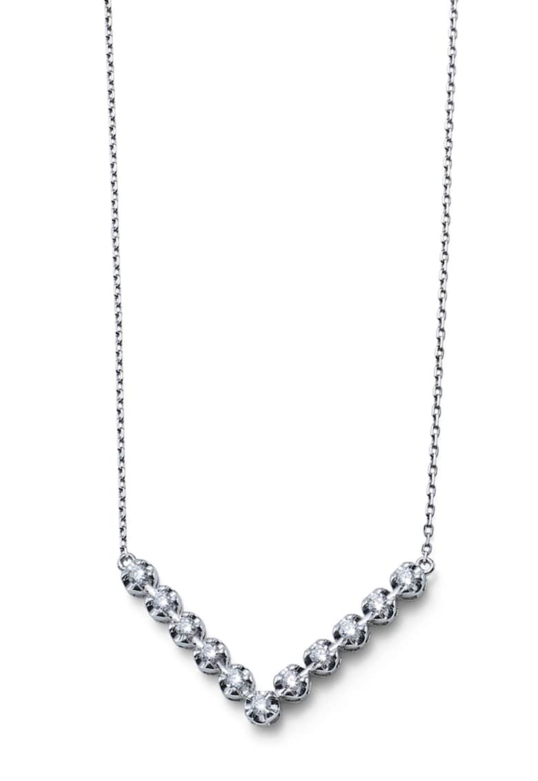 Oferte la Colier din argint 925 decorat cu zirconia - Argintiu