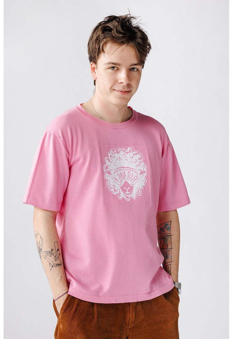 Oferte la Tricou unisex cu imprimeu Dolly - Roz