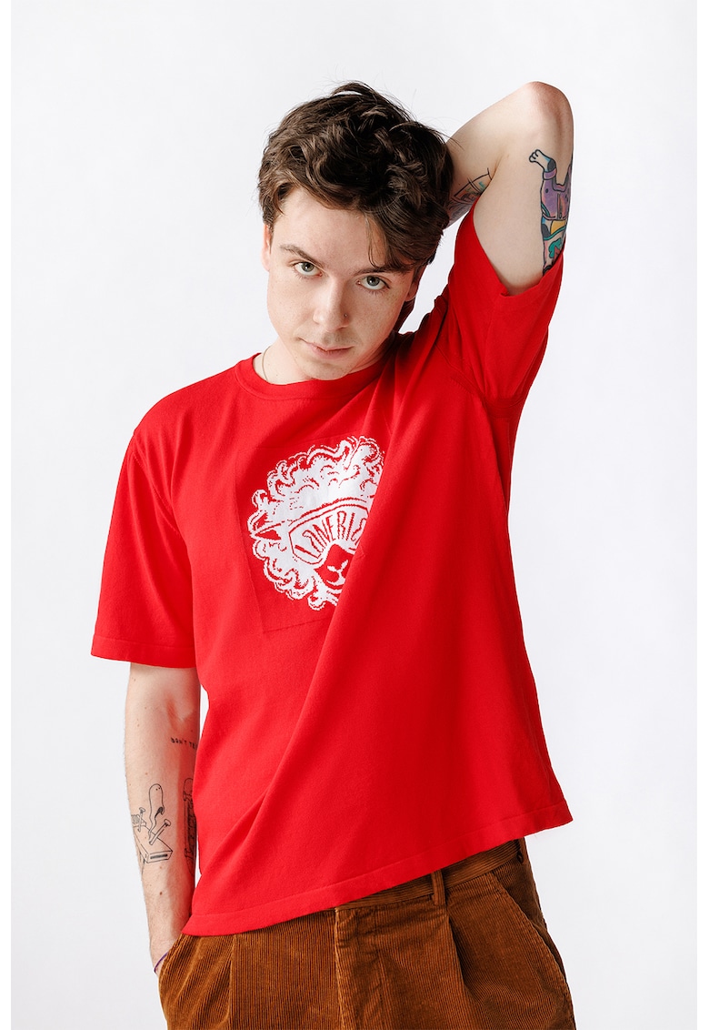 Oferte la Tricou unisex cu imprimeu Dolly - Rosu
