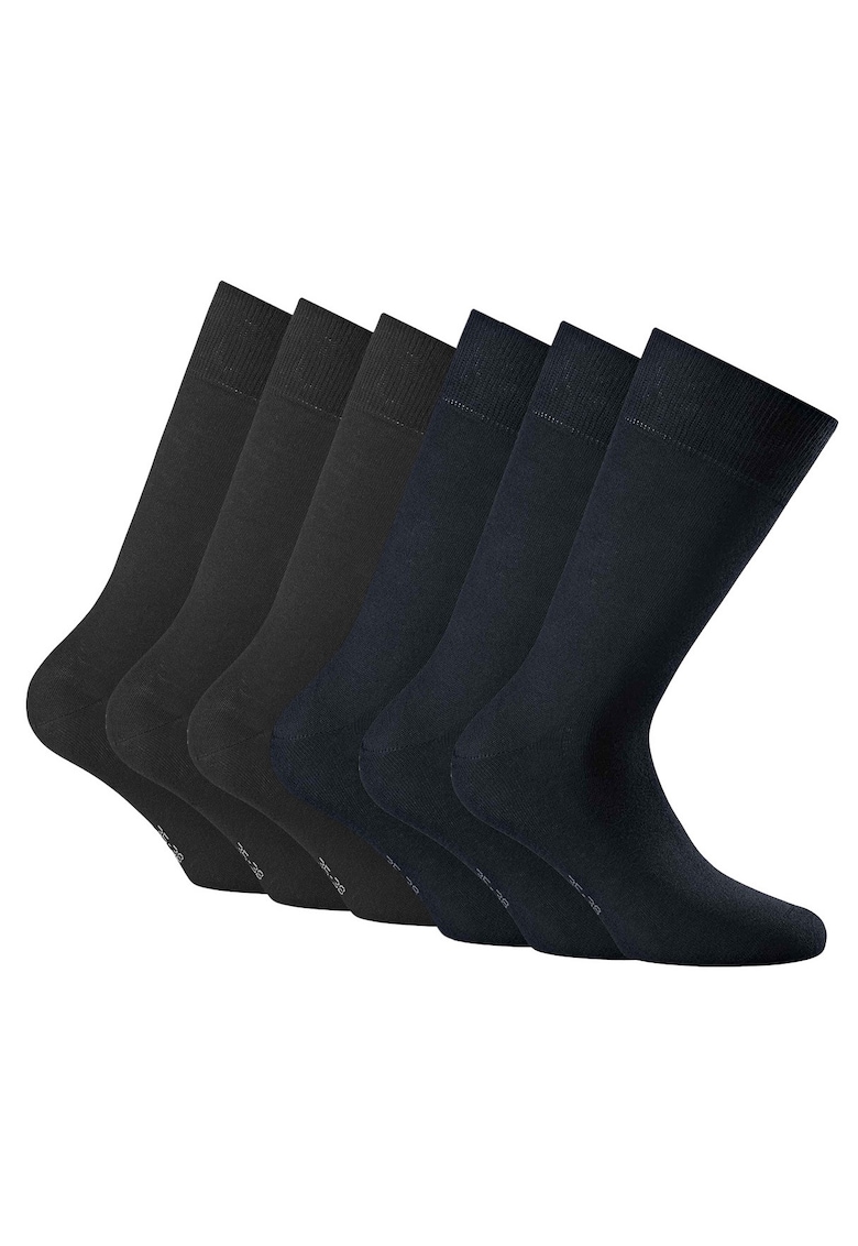 Oferte la Rohner - Set de sosete lungi unisex - 6 perechi - Gri antracit/Bleumarin