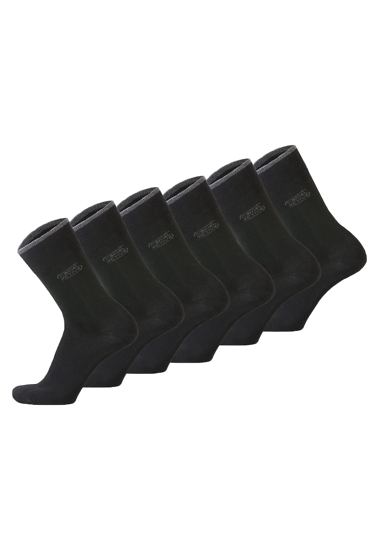 Oferte la Set de sosete scurte din amestec de bumbac organic 29933 - 6 perechi - Negru