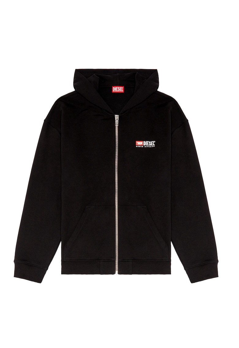 Oferte la Hanorac cu fermoar si maneci cazute - Negru