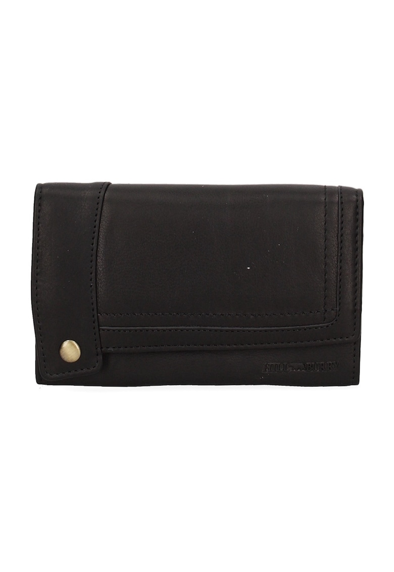 Oferte la Portofel de piele cu capsa - Negru