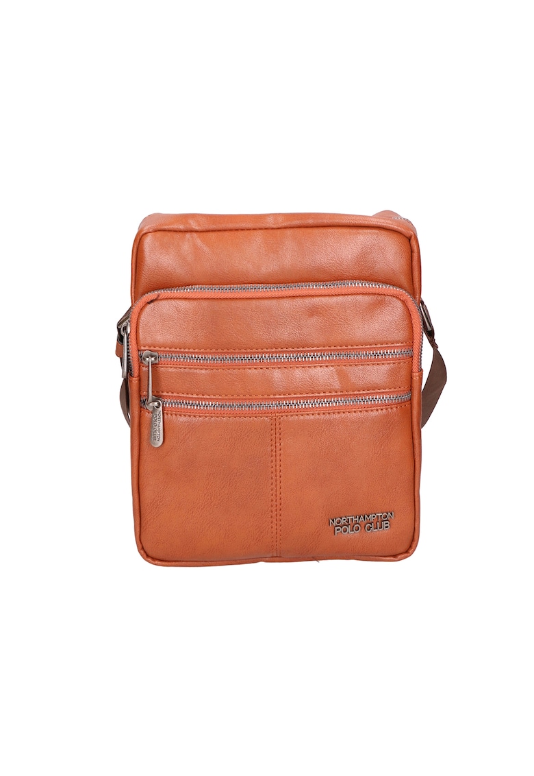 Oferte la Geanta crossbody de piele ecologica - Maro