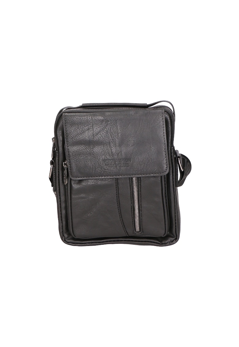 Oferte la Geanta crossbody de piele ecologica cu barete ajustabile 24507 - Negru