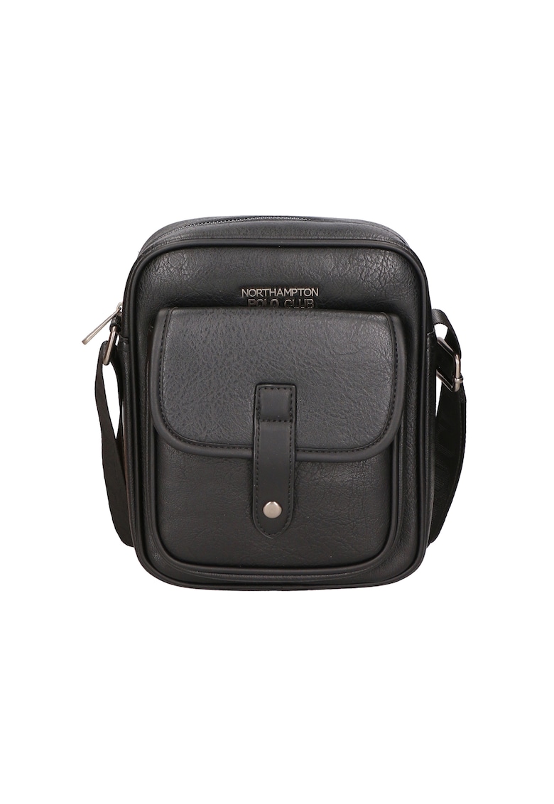 Oferte la Geanta crossbody cu buzunar cu clapa - Negru