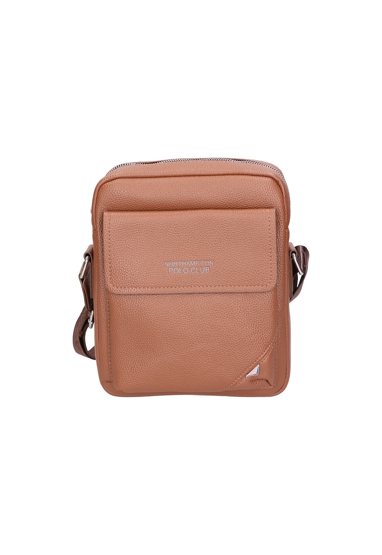 Oferte la Geanta crossbody de piele ecologica cu buzunar cu clapa 24505 - Kaki