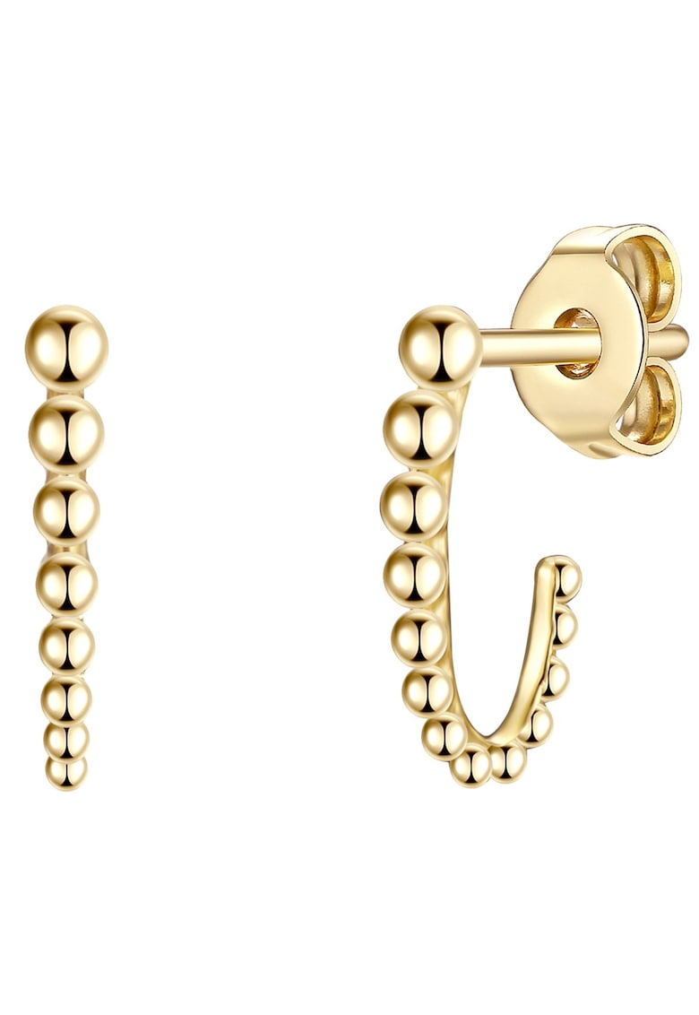 Oferte la Cercei rotunzi placati cu aur de 14K - Auriu/Galben