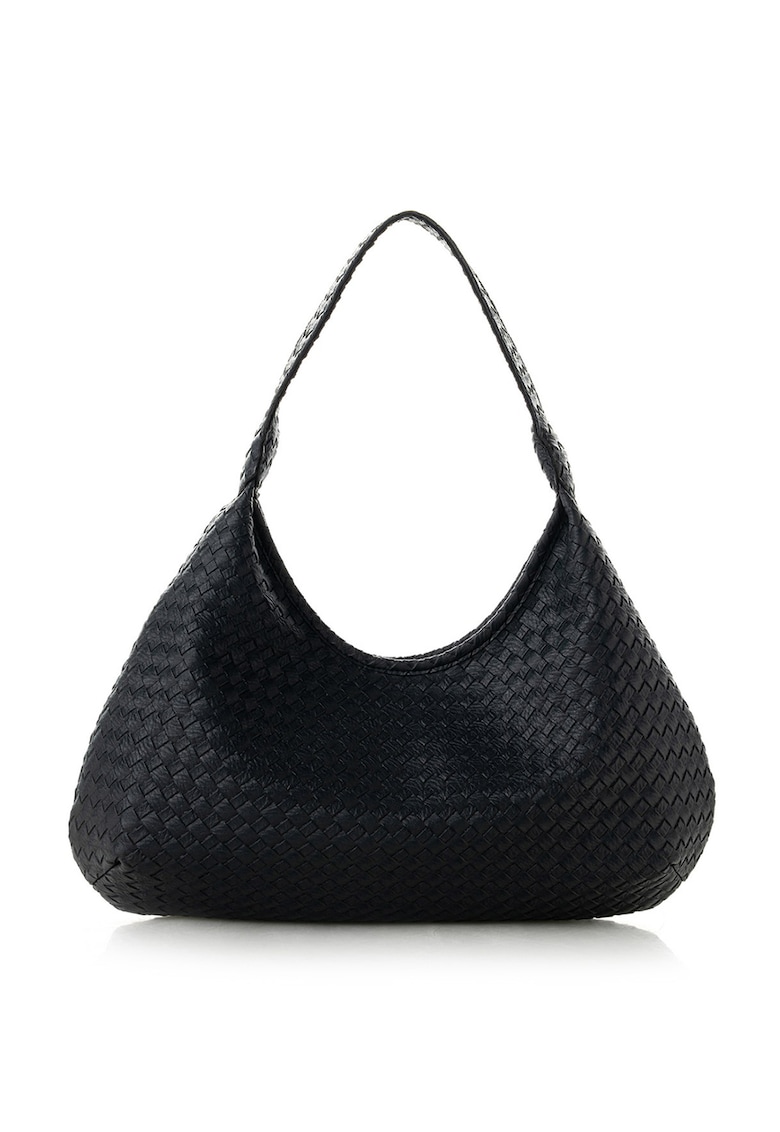 Oferte la Geanta de piele ecologica cu maner - Negru