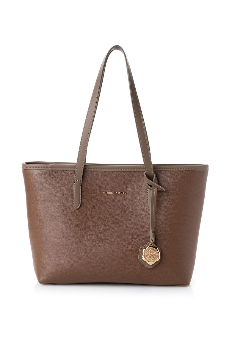 Oferte la Geanta shopper de piele ecologica - Maro