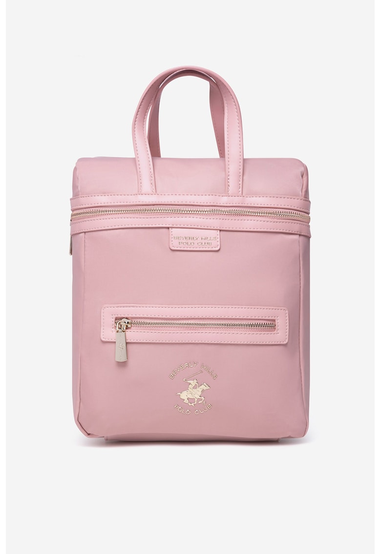 Oferte la Rucsac cu fermoar si buzunar frontal - Roz