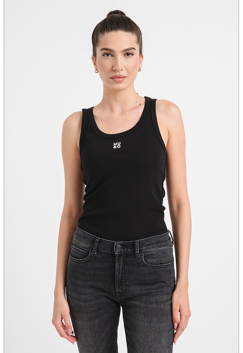 Oferte la Top slim-fit Datamia - Negru