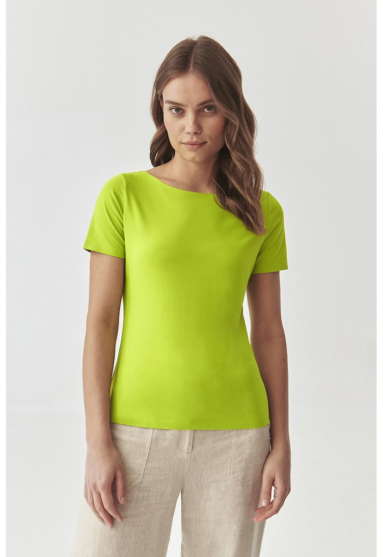 Oferte la Tricou uni din amestec de bumbac Mikaja - Verde lime