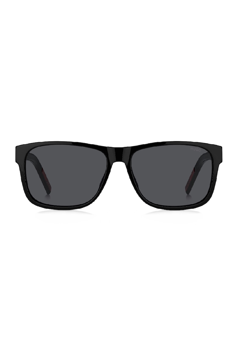 Oferte la Ochelari de soare patrati cu lentile uni - Negru