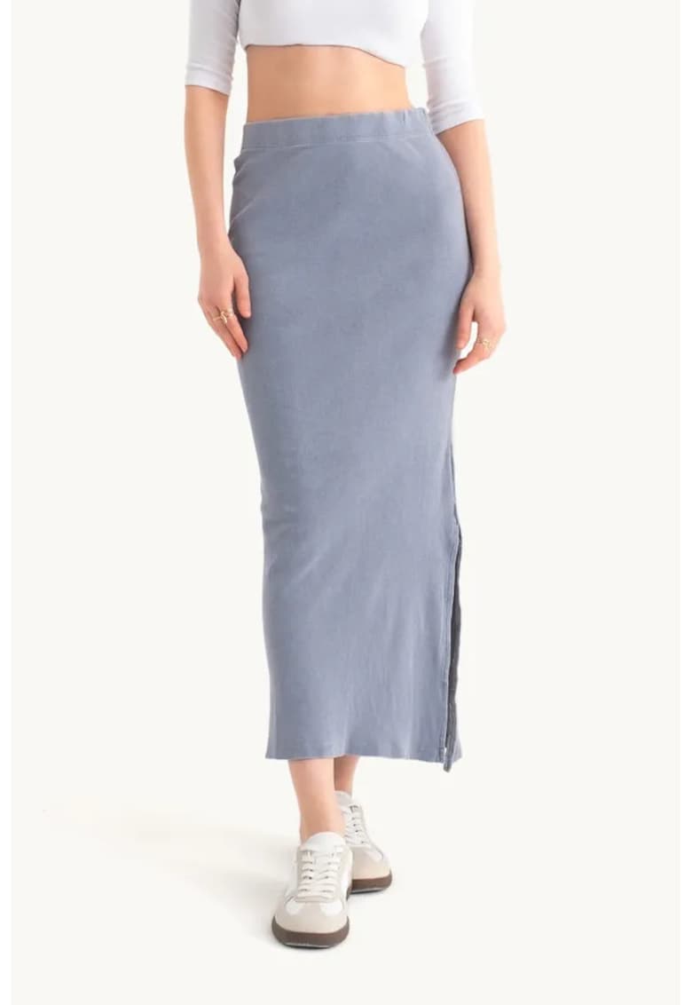 Oferte la Fuste - Fusta midi cu talie inalta