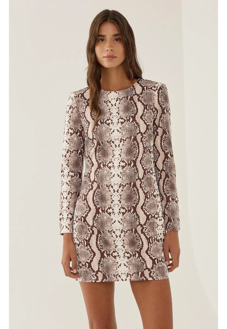 Oferte la Rochie mini -  imprimeu - multicolor - textil