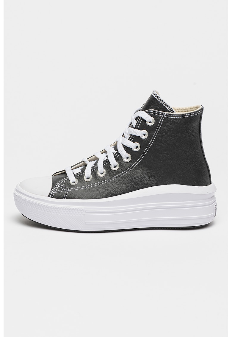 Oferte la Pantofi sport din piele ecologica Chuck Taylor All Star Move - Negru