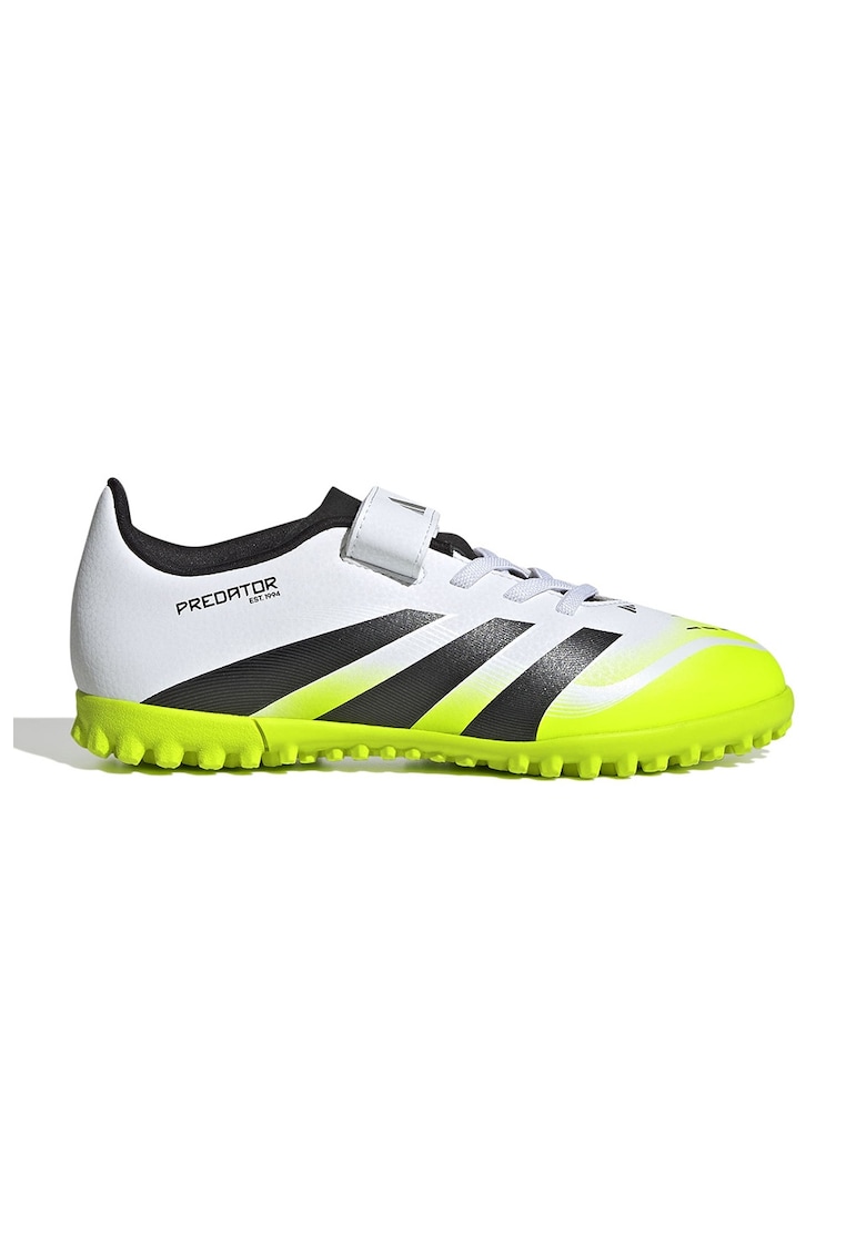 Oferte la Pantofi pentru fotbal cu velcro Predator Club - Negru stins/Verde electric/Alb optic