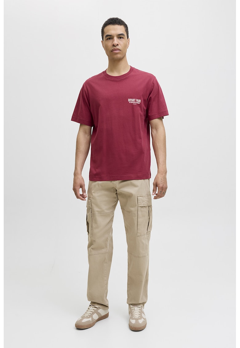 Oferte la Pantaloni cargo din amestec de bumbac - Bej