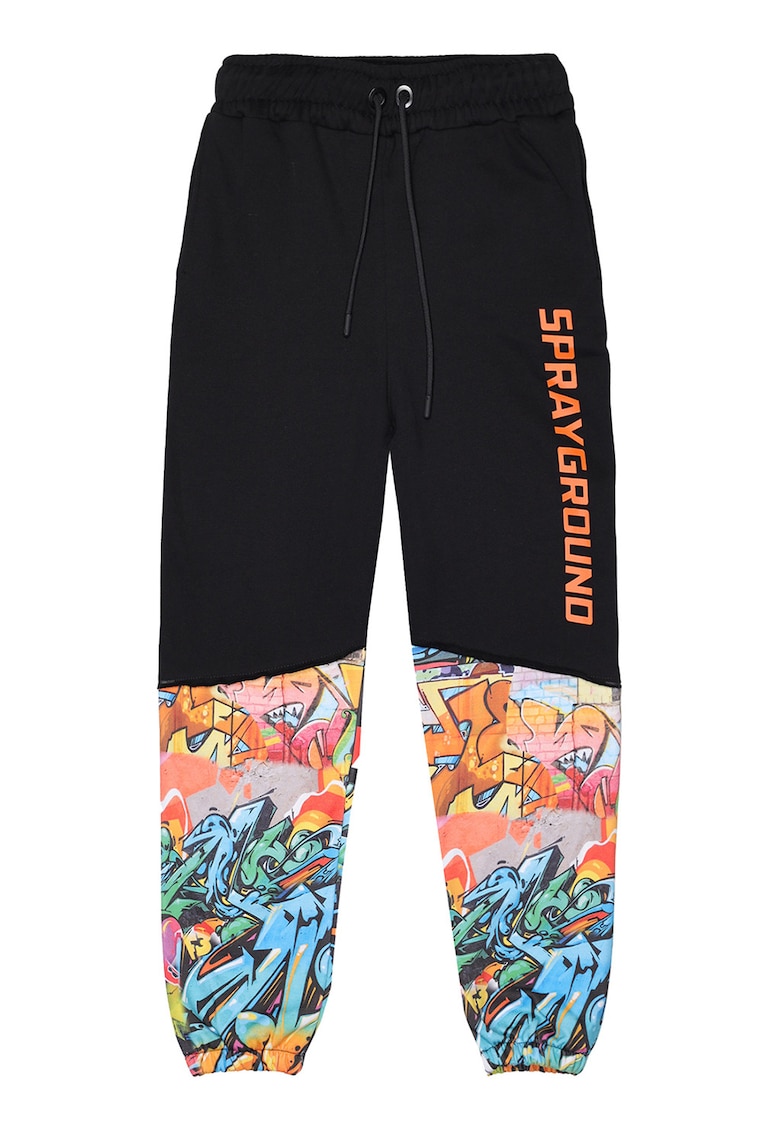 Oferte la Pantaloni de trening cu imprimeu grafic - Multicolor