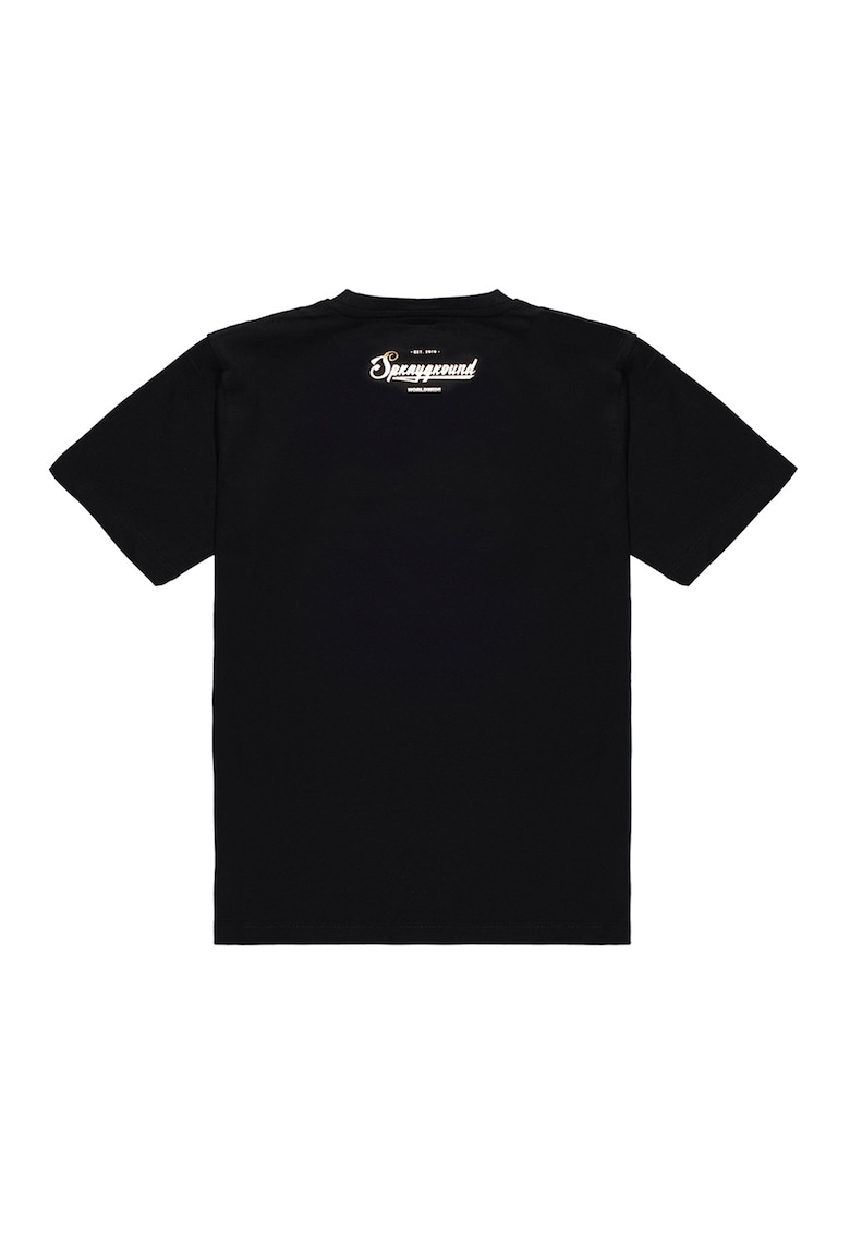 Oferte la Tricou din bumbac cu imprimeu Takeover The Throne - Negru