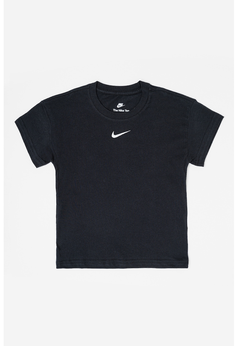 Oferte la Tricou din bumbac cu detaliu logo - Alb/Negru