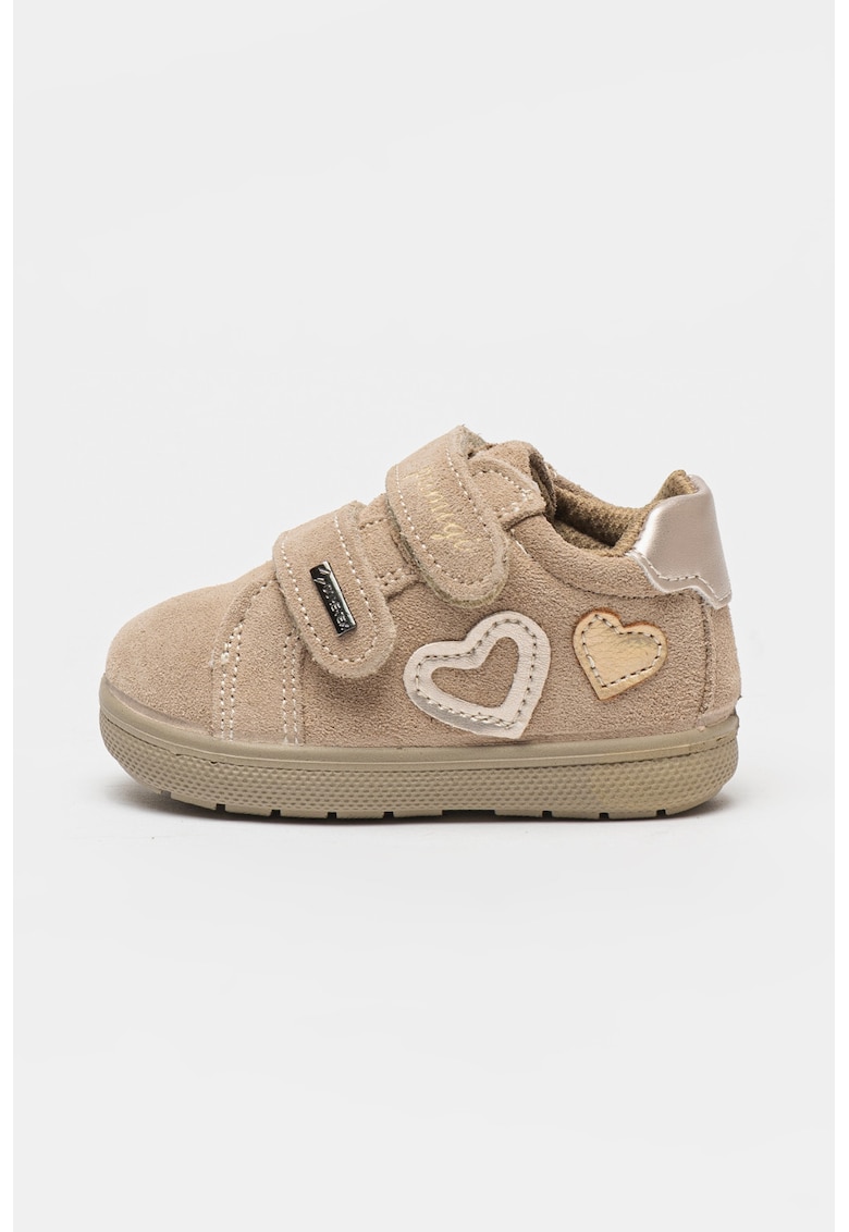 Oferte la Pantofi din piele intoarsa cu imprimeu - Bej