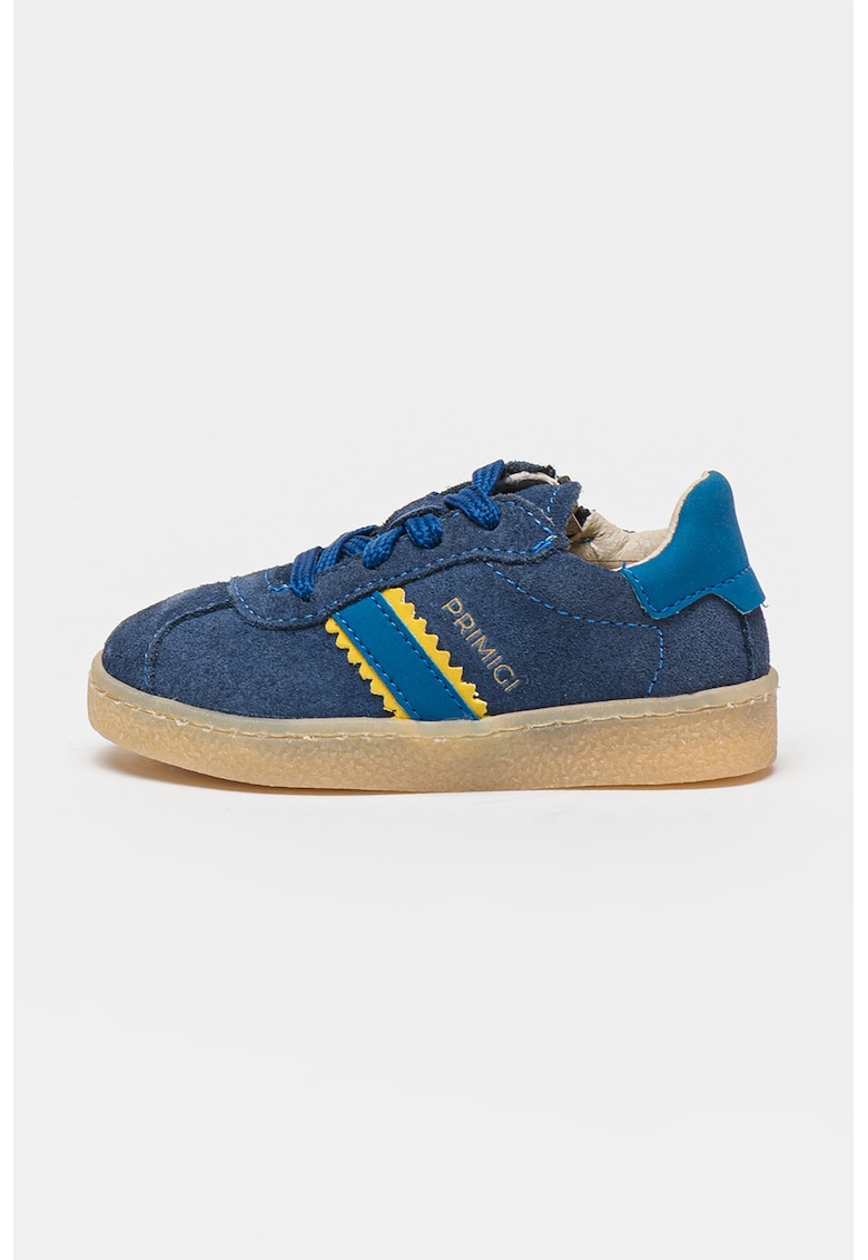 Oferte la Pantofi sport din piele intoarsa cu fermoar lateral - Albastru royal