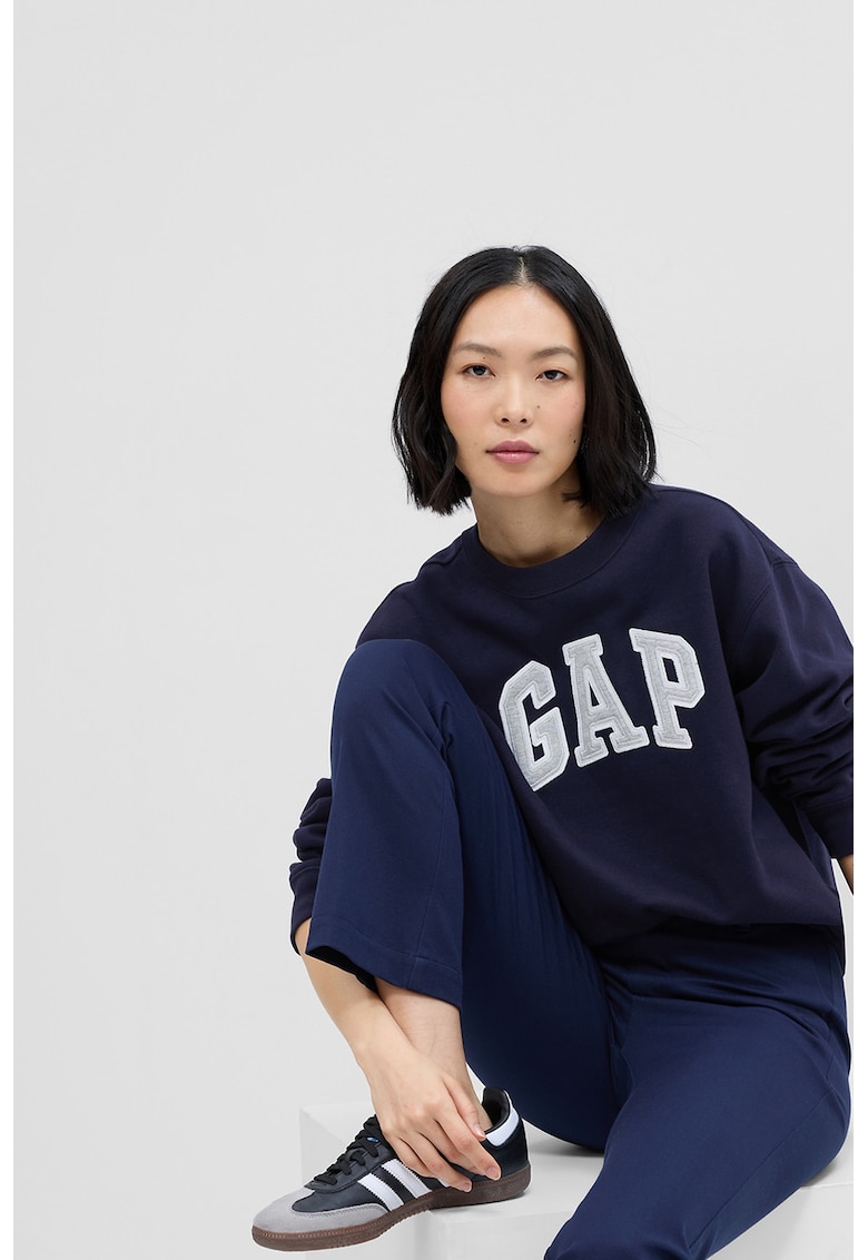 Oferte la Bluza de trening lejera cu logo - Bleumarin
