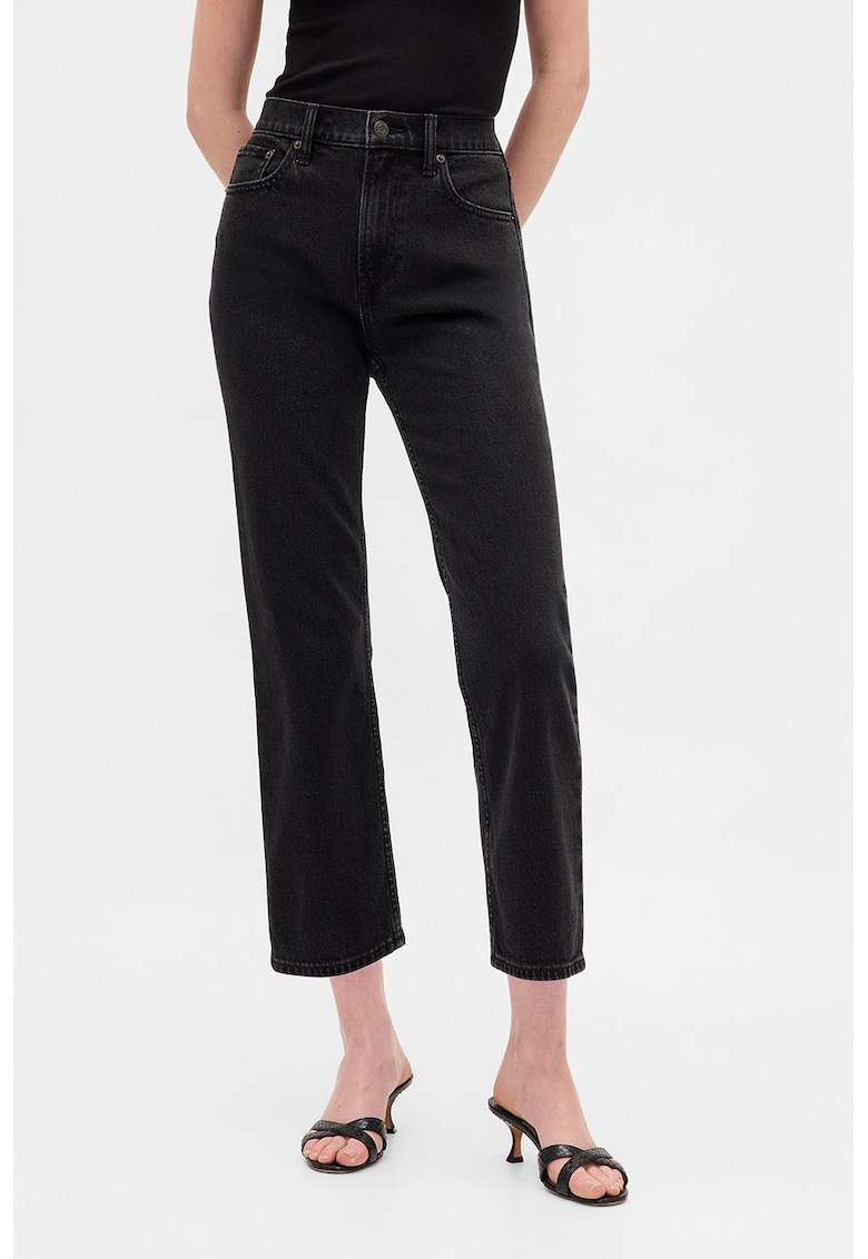 Oferte la Blugi crop slim fit - Negru stins