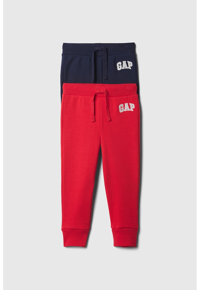 Oferte la Set de pantaloni de trening din amestec de bumbac - 2 perechi - Rosu/Bleumarin